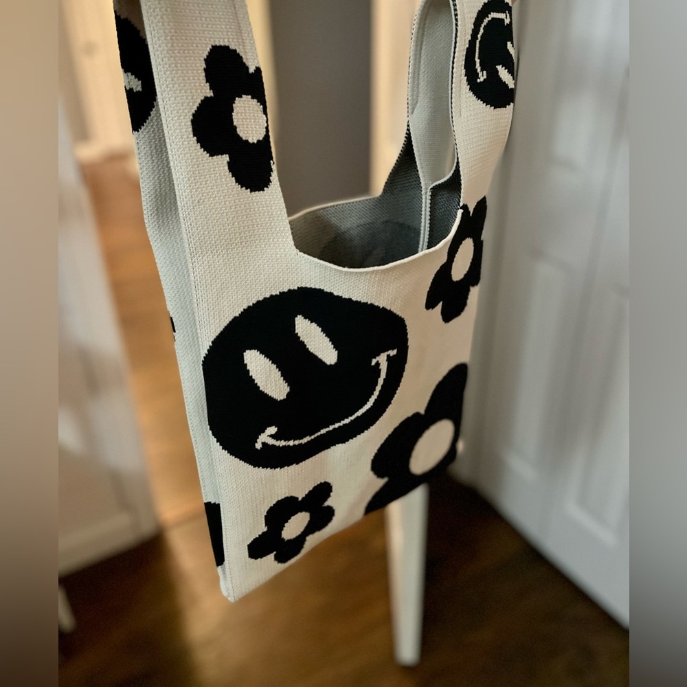 Dressed in Lala Happy Vibes Knit Tote